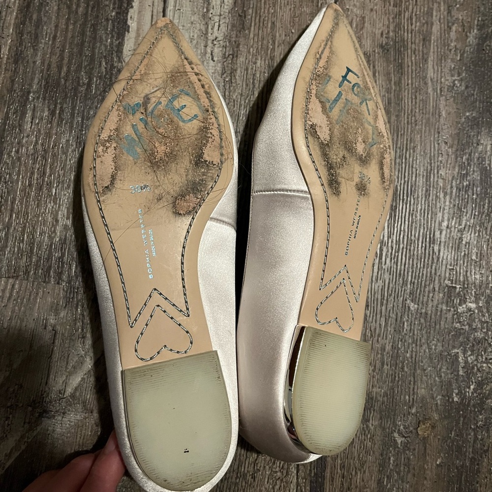 Sophia Webster Satin Bibi Flats - Picture 4 of 6